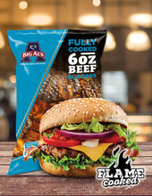 Load image into Gallery viewer, Big Al's Fully Cooked Beef Burger 6oz 16 Pack
