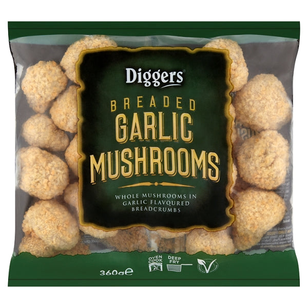 Diggers Breaded Garlic Mushrooms 360g