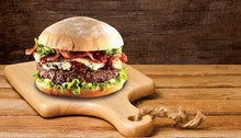Load image into Gallery viewer, Big Al&#39;s Fully Cooked Beef Burger 6oz 16 Pack
