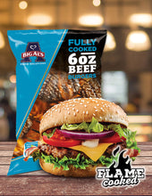 Load image into Gallery viewer, Big Al&#39;s Fully Cooked Beef Burger 6oz 16 Pack
