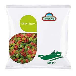 Greens Frozen Mixed Peppers 1kg