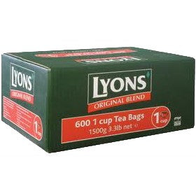 Lyons Green Label One Cup Tea Bags 600 Box