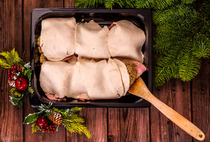 Rustic Kitchen Turkey & Ham Portions With Stuffing 6 Pack Frozen