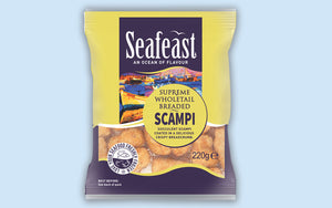 Seafeast Supreme Wholetail Breaded Scampi